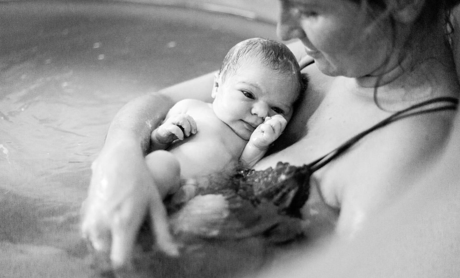 Bevalling in een bad